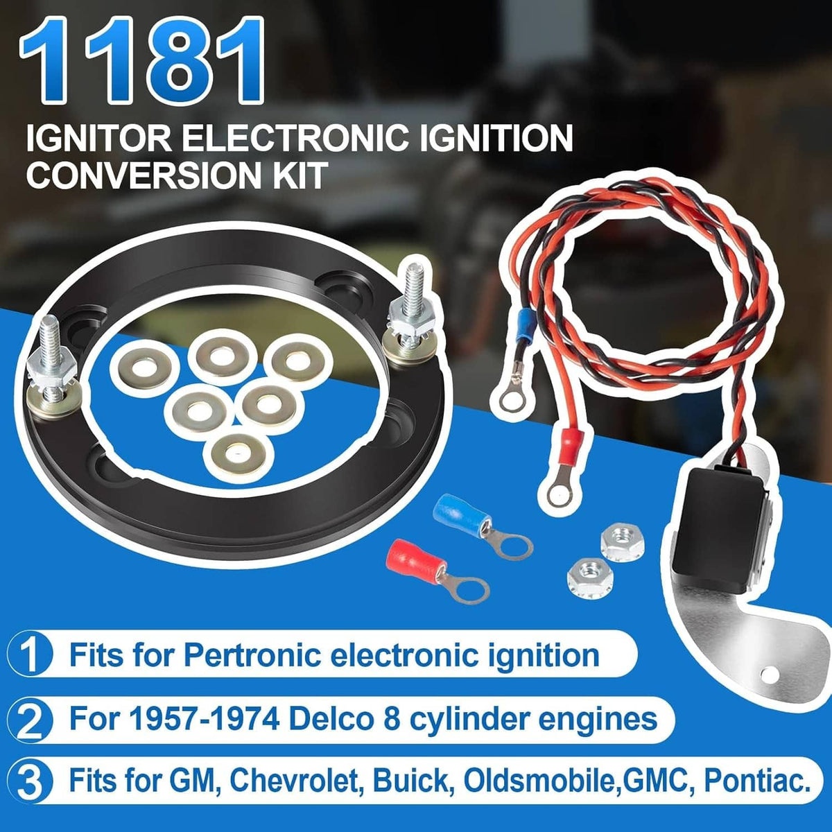 Solid Spare for 1181 Pertronix Ignitor Electronic Ignition Conversion for Delco 8 Cylinder