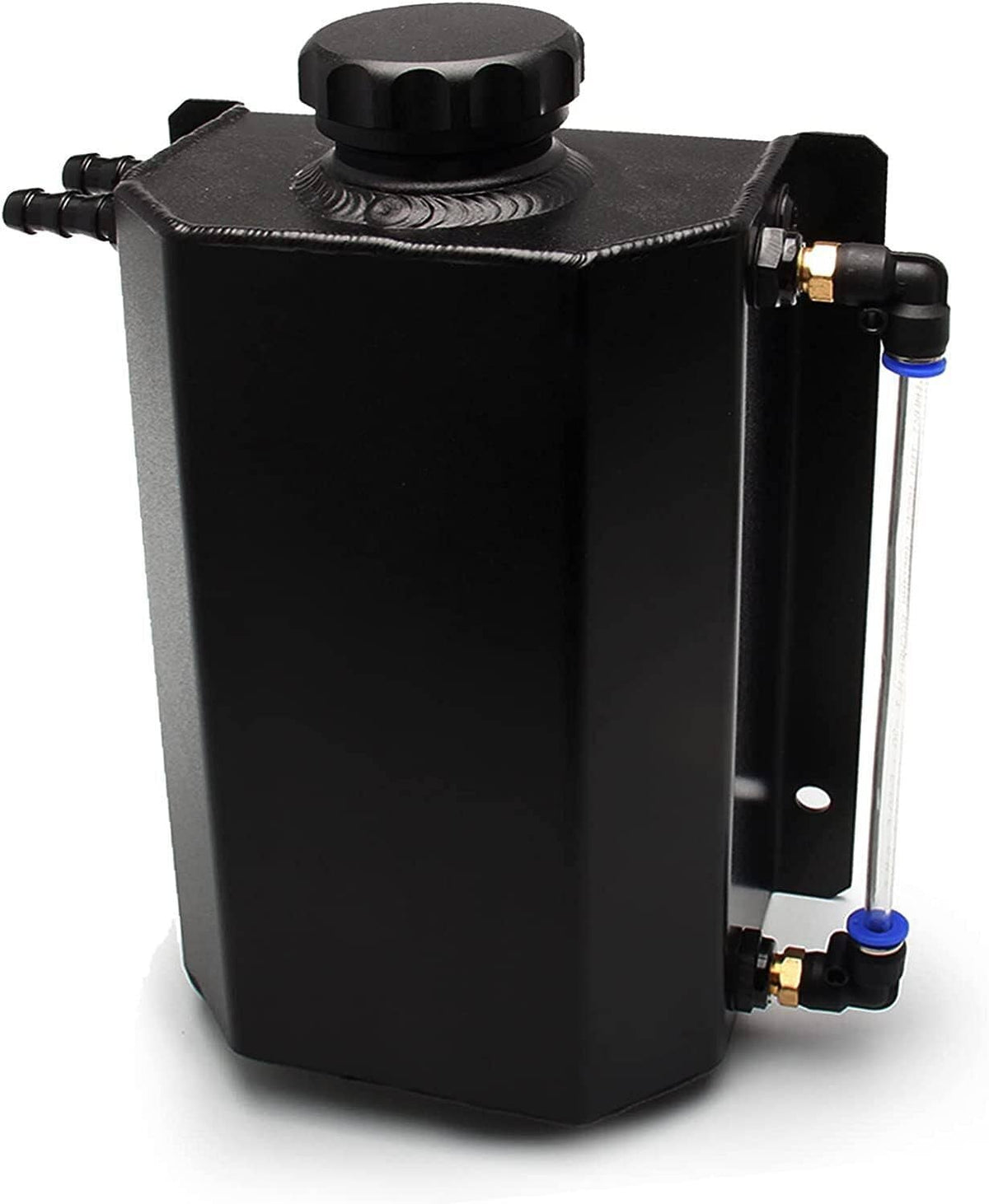 Solidspare Aluminum 2L Radiator Coolant Overflow Water Bottle Expansion Reservoir Tank +Cap