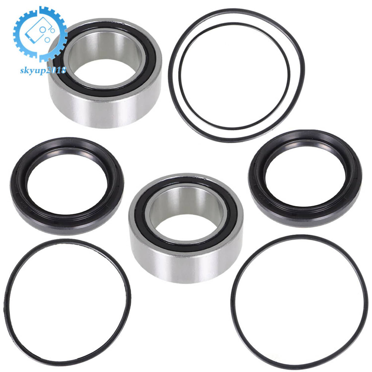 Solidspare UPGRADED REAR WHEEL AXLE BEARING KIT FOR YAMAHA YFM700 700R RAPTOR