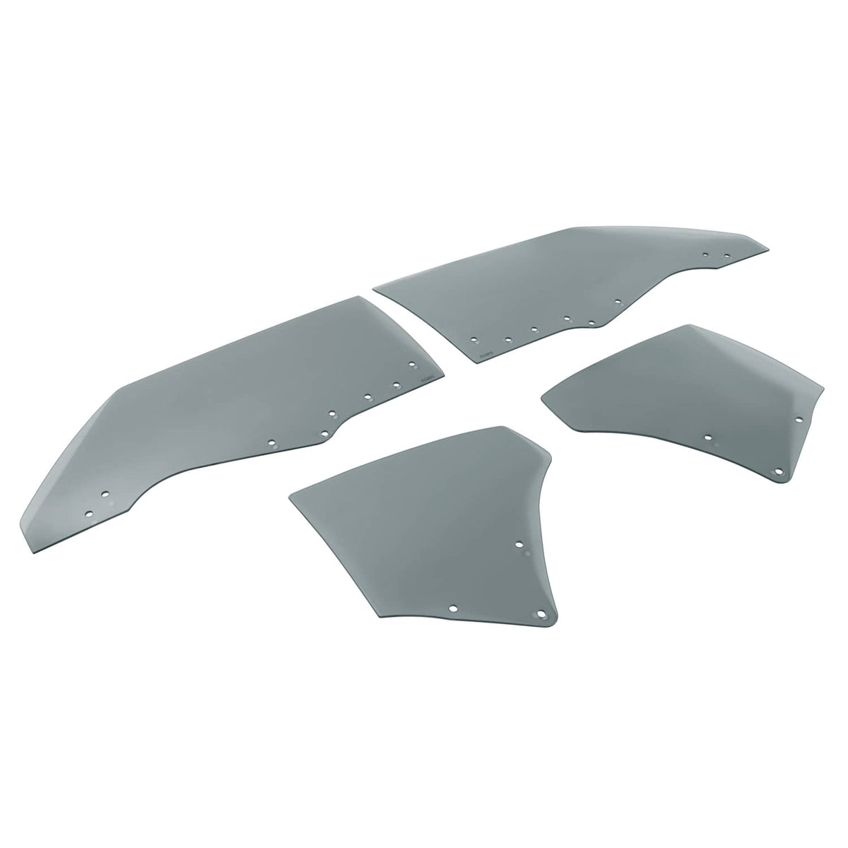 Solid Spare Fit Chevy Chevelle Malibu 2Door 1970-72 Quarter Side Door Window Glass Dark 4Pcs