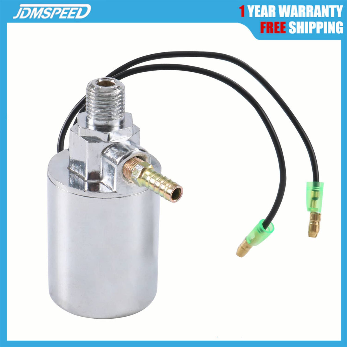 Solidspare Air Horn Air Valve 1/4" 12V/24V Train Electric Solenoid Valve Duty Heavy