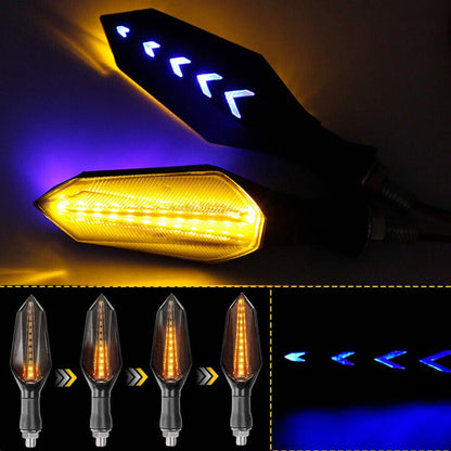 Solidspare 4 Pcs Flowing LED Turn Signals Blinker Light For Yamaha YZF R1 R6 R6S MT DRZ400