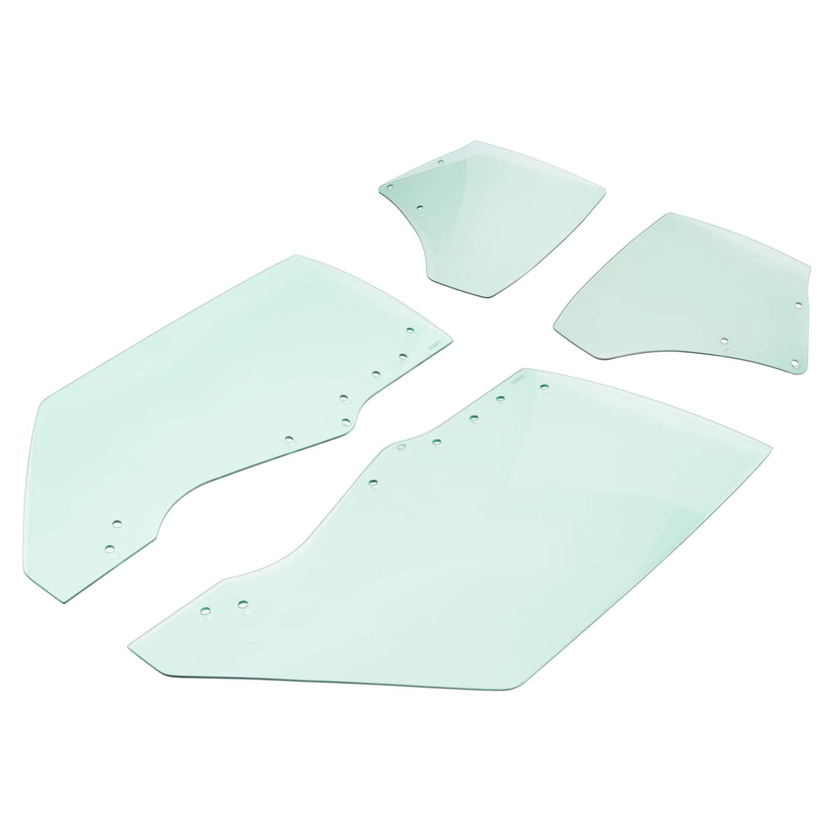Solid Spare Fits Chevy Chevelle Malibu 2Door 1970-1972 Quarter Side Door Window Glass 4Pcs
