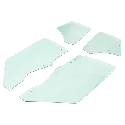 Solid Spare Fits Chevy Chevelle Malibu 2Door 1970-1972 Quarter Side Door Window Glass 4Pcs