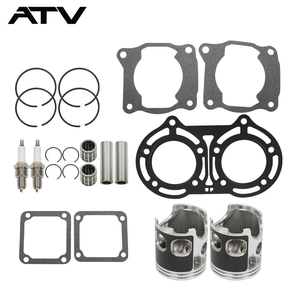 Solidspare For 1987-2006 Yamaha Banshee YFZ 350 64mm Pistons Piston Gaskets Top End Kit