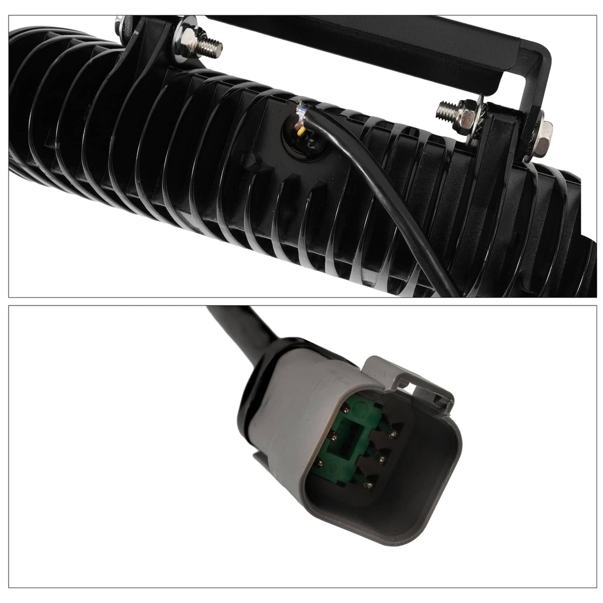 Solidspare 2PCS Headlight Heated LED Plow Lights Universal Replace For 1312100
