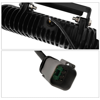 Solidspare 2PCS Headlight Heated LED Plow Lights Universal Replace For 1312100