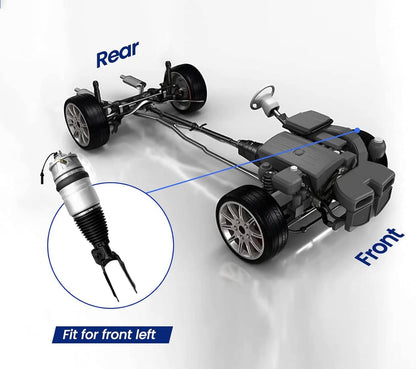 Solidspare 2xFront Left Right Air Suspension Shock Struts For 2011-2018 Porsche Cayenne 92A