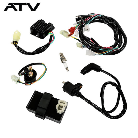 Solidspare For Honda TRX300 TRX300FW CDI Ignition Coil Rectifier Relay Wire Harness New