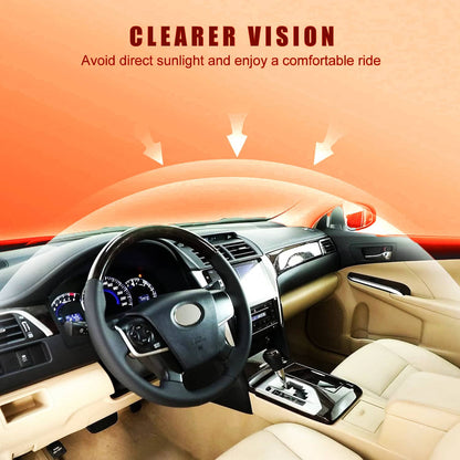 Solidspare Left & Right Side Beige Sun Visor For Honda Accord 2008 - 2017 w/Light & Mirror