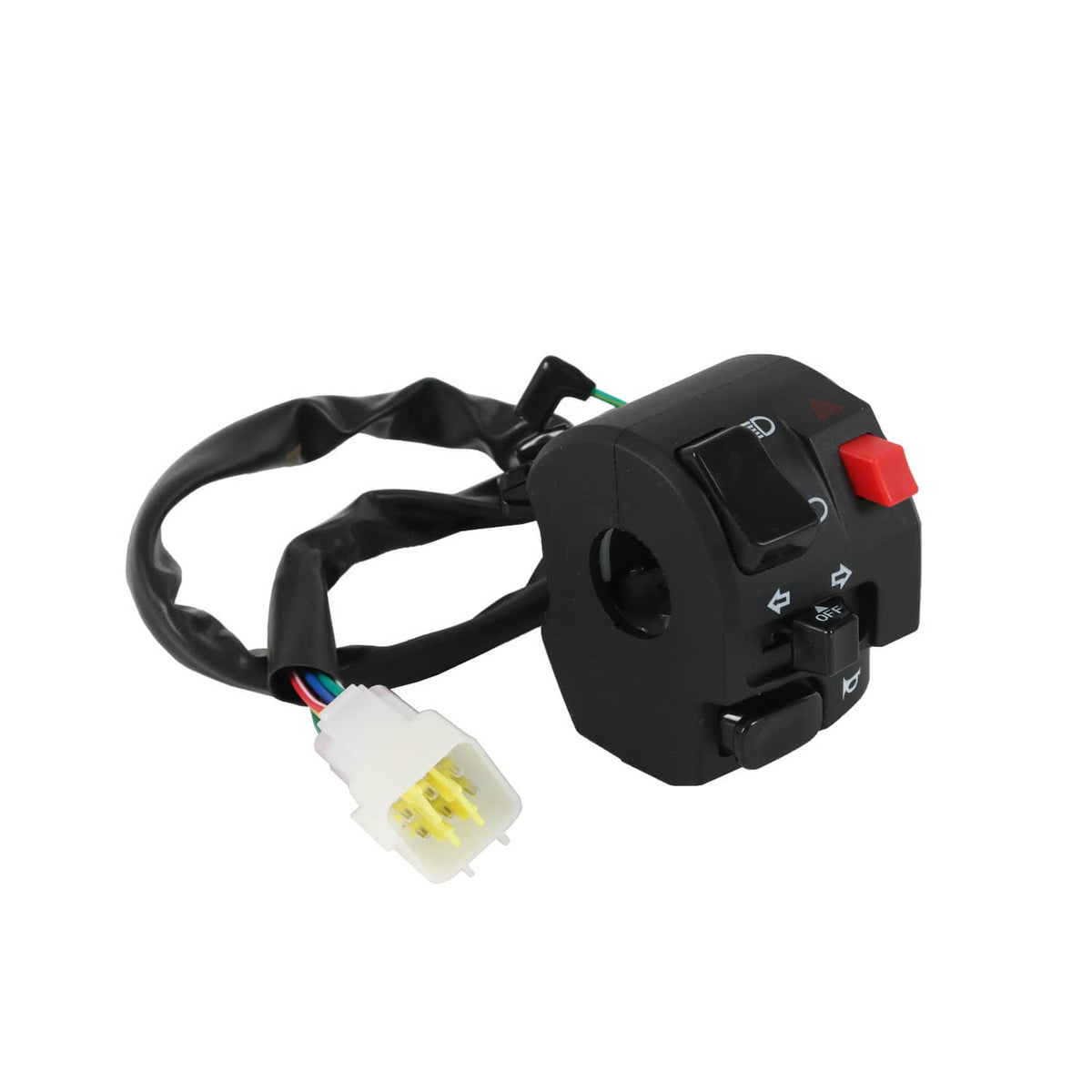 Solidspare 7/8" Motorcycle Handlebar Horn Button Turn Signal Fog Light Controller Switch