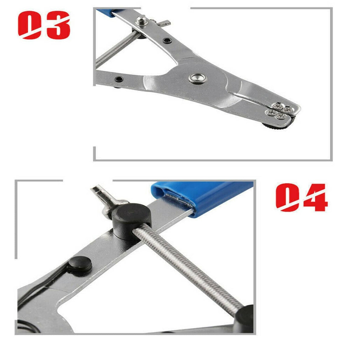 Solidspare Motorcycle Brake Calipers Motorbike Piston Removal Pliers Pullers Repair Tool