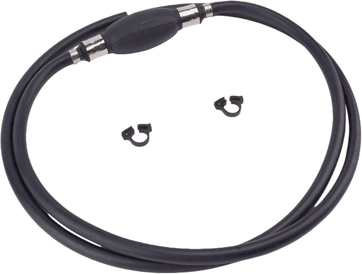 Solid Spare 3/8" Fuel Gas Hose Line Assembly with Primer Bulb Marine Outboard Boat RV Motor