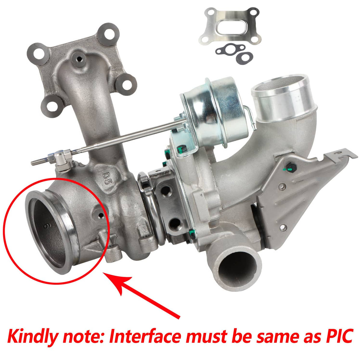 Solidspare NEW Turbo Turbocharger For 2012-2015 Ford Edge SE 2.0L 53039880270 53039700270