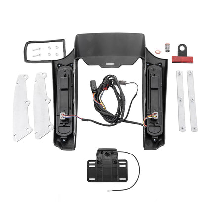 Solidspare Rear Fender Fascia w/ LED Brake Running Turn Signals For Harley Touring 14-UP