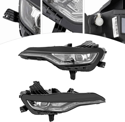 Solidspare Pair DRL Headlight w/LED Left+Right For 2019-2024 Chevy Camaro LS/RS/SS 84756147