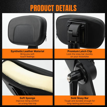 Solidspare 2021-2025 Multi-Purpose Backrest Sissy Bar Fit For Honda Rebel 1100 CMX 1100 DCT