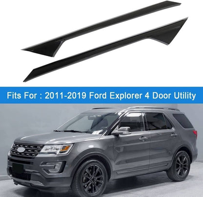 Solidspare Left Side Windshield A-Pillar Molding INNER OUTER Trim for 2011-19 Ford Explorer