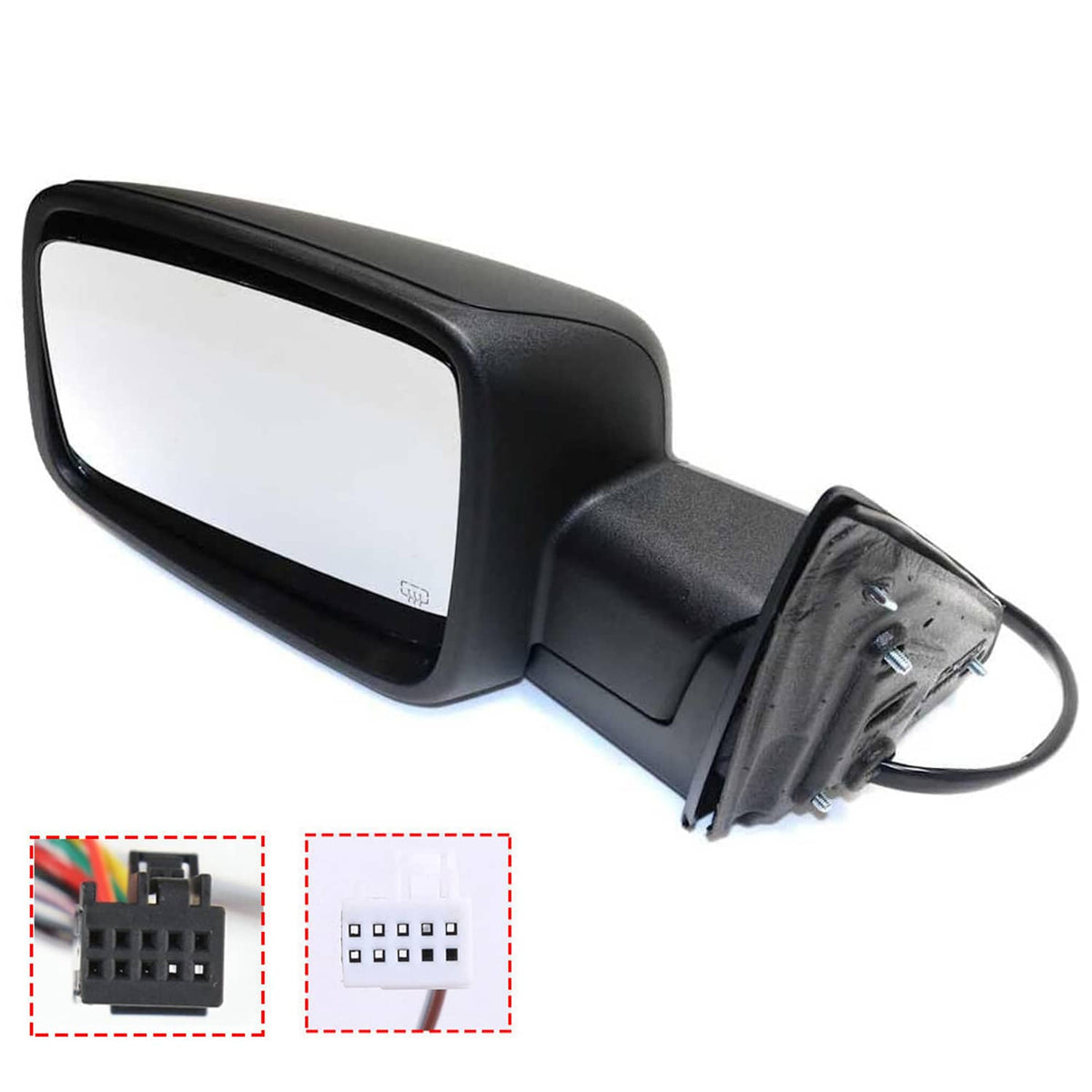 Solidspare Left/ Driver Power Fold +Heated+ Temp Sensor Mirror For 2013-2019 Dodge Ram 1500