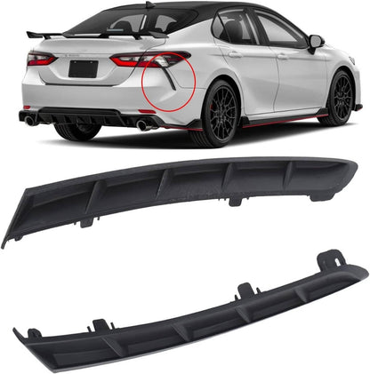 Solid Spare 2Pcs FOR 2018 - 2023 TOYOTA CAMRY REAR SIDE BUMPER EXTENSION TRIM MOLDING LH &RH