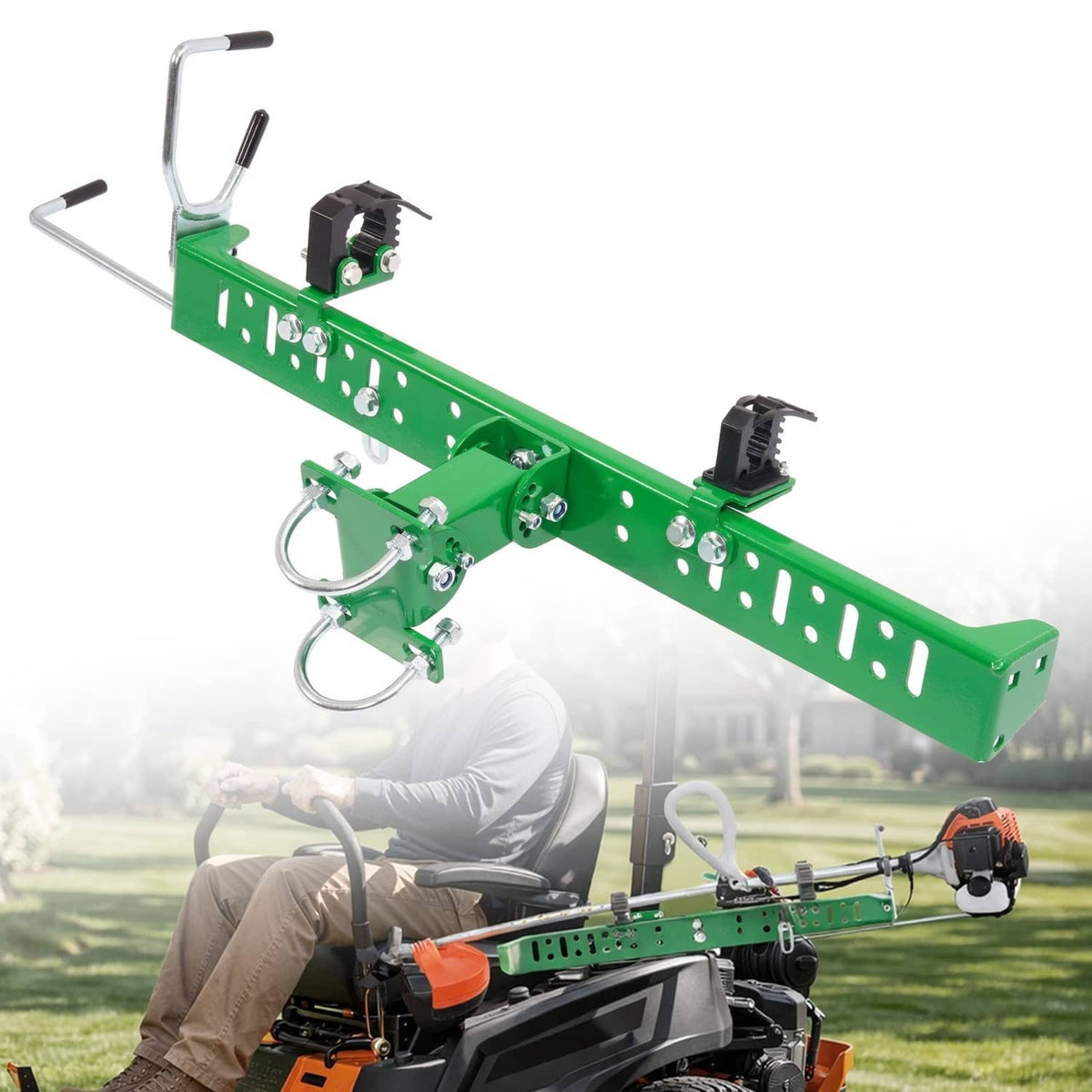Solidspare Roll Bar Trimmer Rack Holder For Quick Clamp Locking Zero Turn 1" 2" Lawn Mower