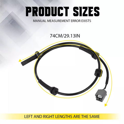 Solid Spare 2Pcs ABS Wheel Speed Sensor for Nissan Rogue 2014-2020 Front Driver Passenger EA