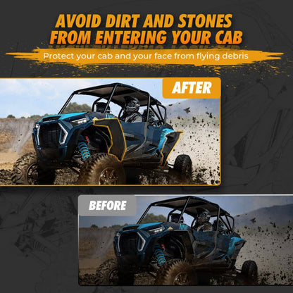 Solidspare 2PCS XXL Front Fender Flares for Polaris RZR XP 1000 / Turbo/S 1000 / RZR Trail