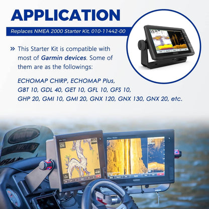 Solidspare Replaces for Garmin NMEA 2000 Starter Kit, 010-11442-00
