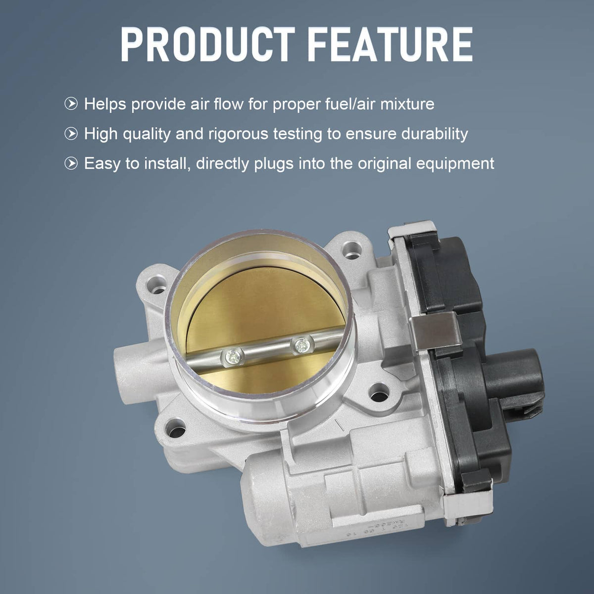 Solidspare Complete Throttle Body For Chevy Malibu Buick GMC Pontiac 2.4L 09-10 12615516