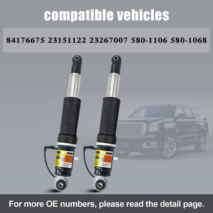 Solidspare Pair Rear Air Shock Absorbers MagneRide for Escalade Suburban Tahoe Yukon 15-20