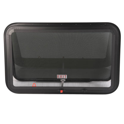 Solidspare For Camper 36" x 22" Dark Glass W/ Trim Ring Emergency Push Out RV Exit Window