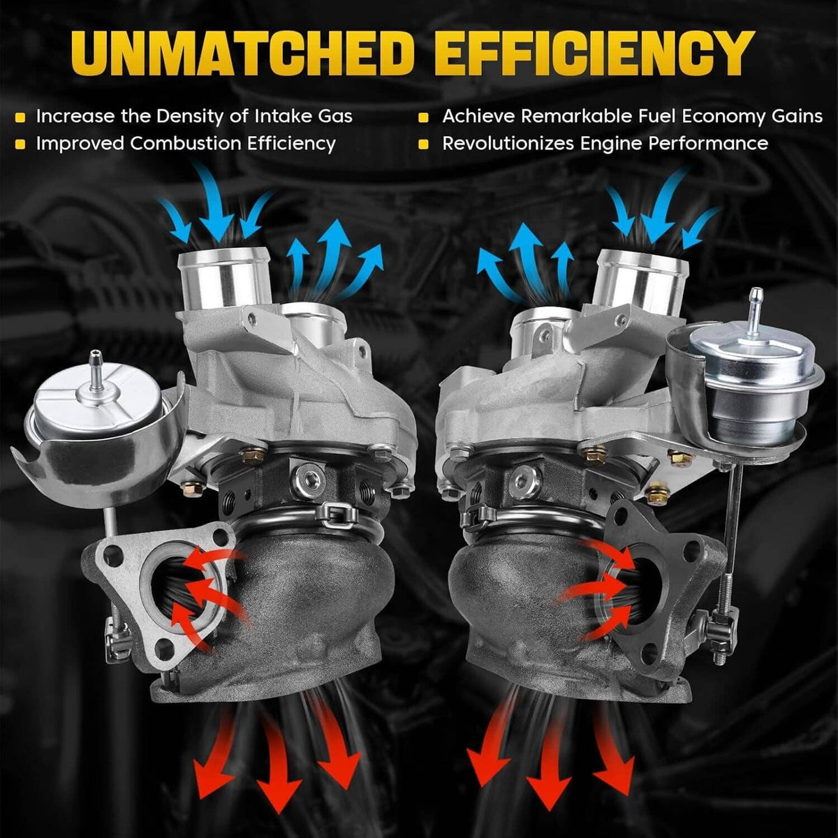 Solidspare New Left+Right Turbo Kit For Ford F150 F-150 Pickup V6 3.5L 2013-16 Turbocharger