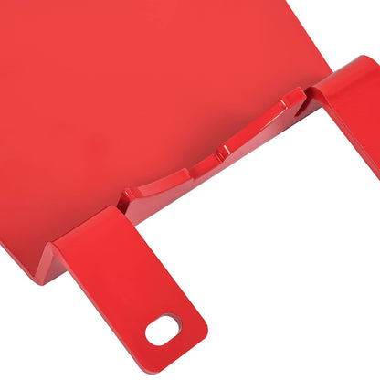 Solid Spare Front Skid Plate Red Steel For Jeep Wrangler 2018-23 / Gladiator 2020-23 RS62116