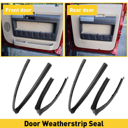 Solidspare Front & Rear Lower Door Weather Strip Seal For 99-16 Ford F250 F350 Crew Cab