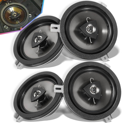 Solid Spare 4 Pack Replace for Kicker Speaker 2007-2018 Jeep Wrangler JK JKU,77KICK10, 6.5in