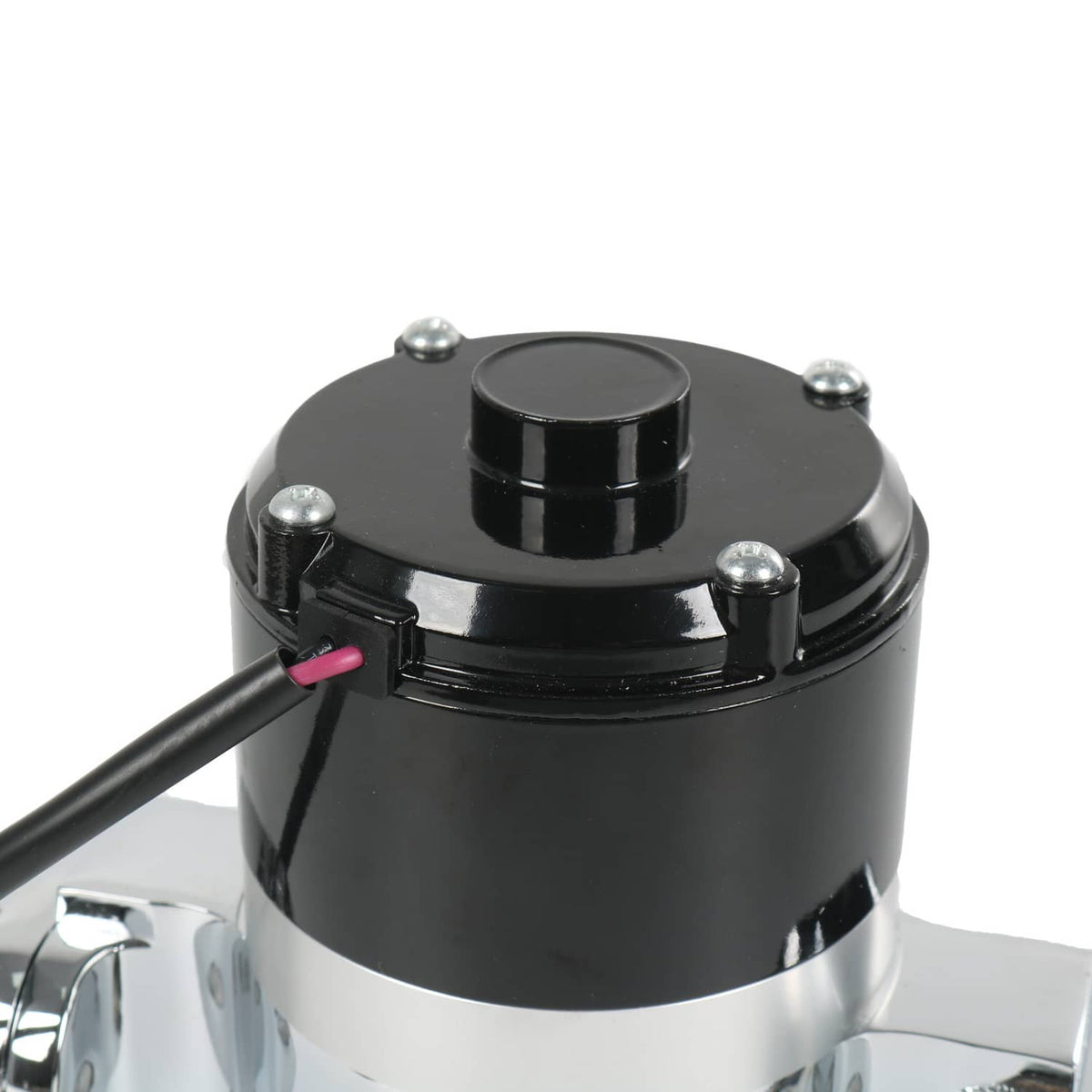 Solidspare Chrome High Flow Electric Water Pump for SBC Small Block Chevy 283 327 350 400