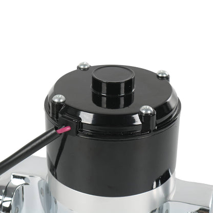 Solidspare Chrome High Flow Electric Water Pump for SBC Small Block Chevy 283 327 350 400