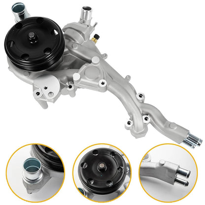Solidspare Water Pump w/Thermostat for 14-20 Chevy Silverado 1500 GMC Sierra Cadillac CTS