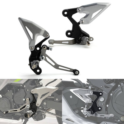 Solidspare Driver FootRest Pegs Bracket Set For Kawasaki Ninja 400 2018-24 & Z400 2019-24