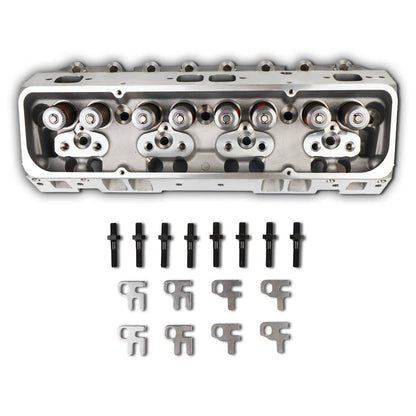 Solidspare 2x Aluminum Cylinder Heads Fit For SBC Chevy 350 190cc 64cc 2.02/1.60 Angle New