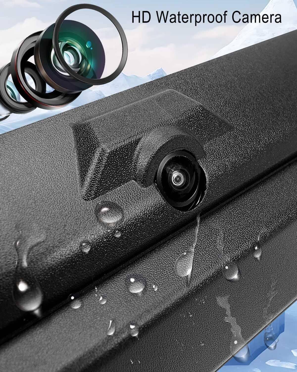 Solidspare Tailgate Handle w/ Rear View Backup Camera Fit for 2017-2022 Ford Super Duty