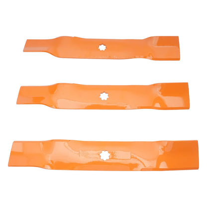 Solidspare 3 Deck Blades GY20852 GX21784 For John Deere 145 155C D140 D150 D160 LA130 LA140