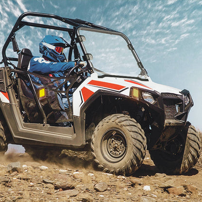 Solidspare Full Size Front Windshield Fit For Polaris RZR 570 800 900 S 2008-2014 2012 2013
