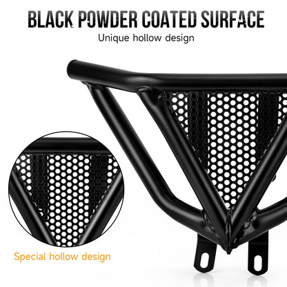 Solidspare ATV Front Bumper Guard Carbon Steel Frame For Yamaha Raptor 700 / 700R 2009-2024