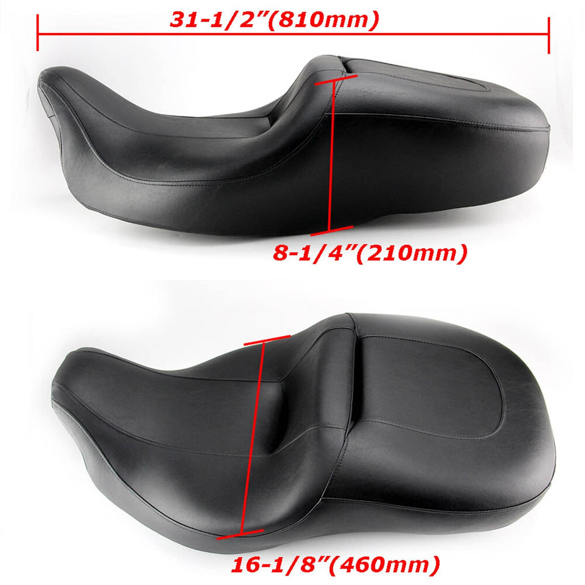 Solidspare Driver Passenger TwoUp Seat For Harley Touring Electra Glide Ultra Classic 08-Up