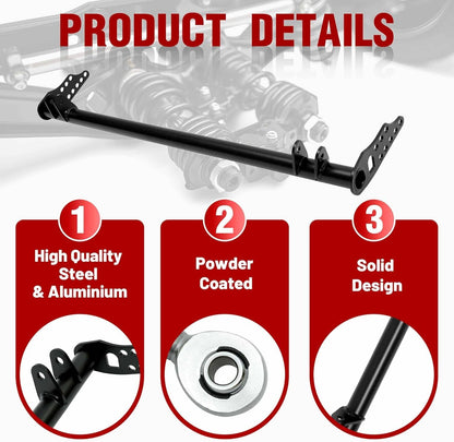 Solidspare Front Traction Control Tie Bar Kit Fit for Honda Civic 92-95 Acura Integra 94-01