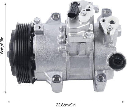 Solidspare New A/C Air Compressor 178322 for 2011-13 Toyota Corolla CE/LE/L/S/XLE/Base 1.8L