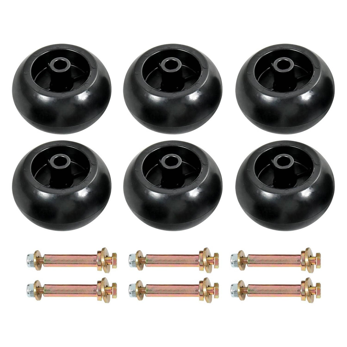 Solidspare 6 Pcs Deck Wheel Kits Exmark Viking Lazer Z Toro Groundsmaster Zero Turn Mowers