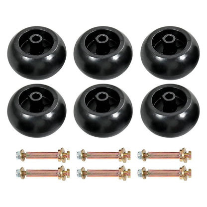 Solidspare 6 Pcs Deck Wheel Kits Exmark Viking Lazer Z Toro Groundsmaster Zero Turn Mowers