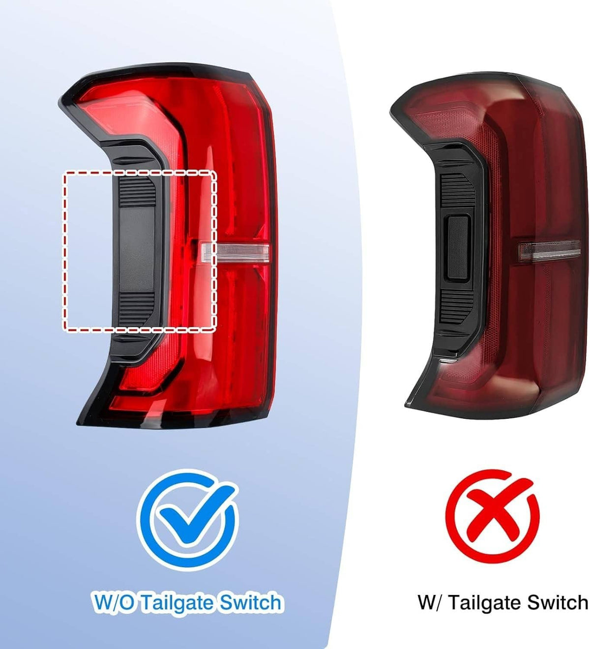 Solidspare Rear LED Tail Lights Brake Lamps Left & Right Side For 2024-2025 Toyota Tacoma